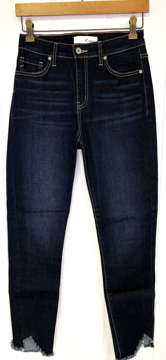 KanCan Fringe Ankle Jeans