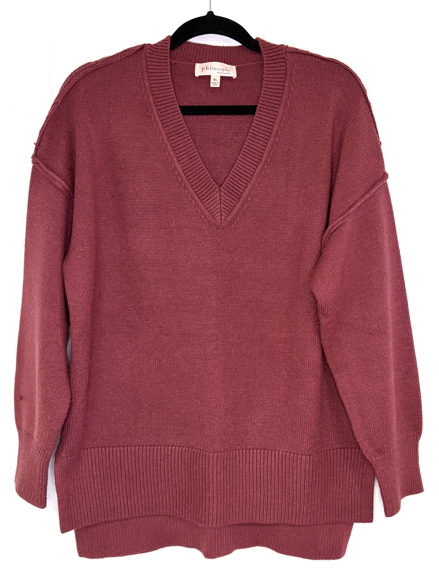 V-Neck Philosophy Sweater