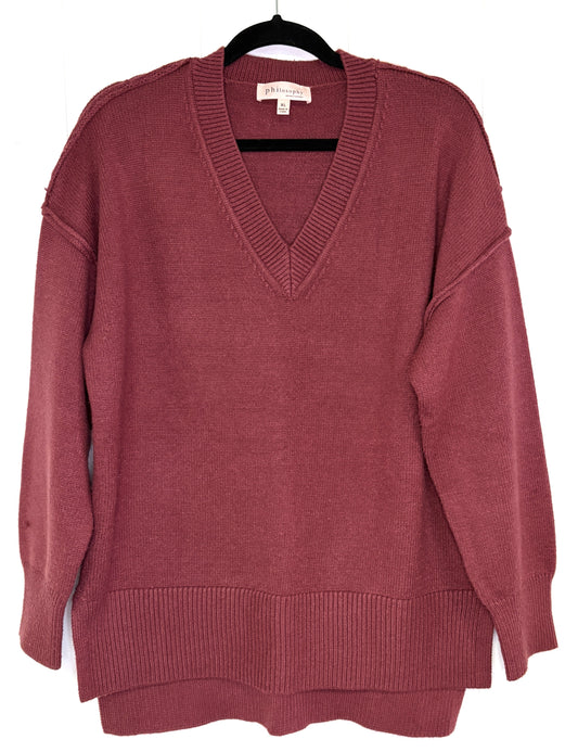 V-Neck Philosophy Sweater