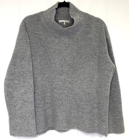 Oversized Mock Neck Wool Sweater