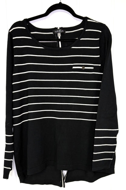 August Silk Stripe Sweater