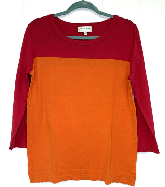 Jones New York Color Block Sweater