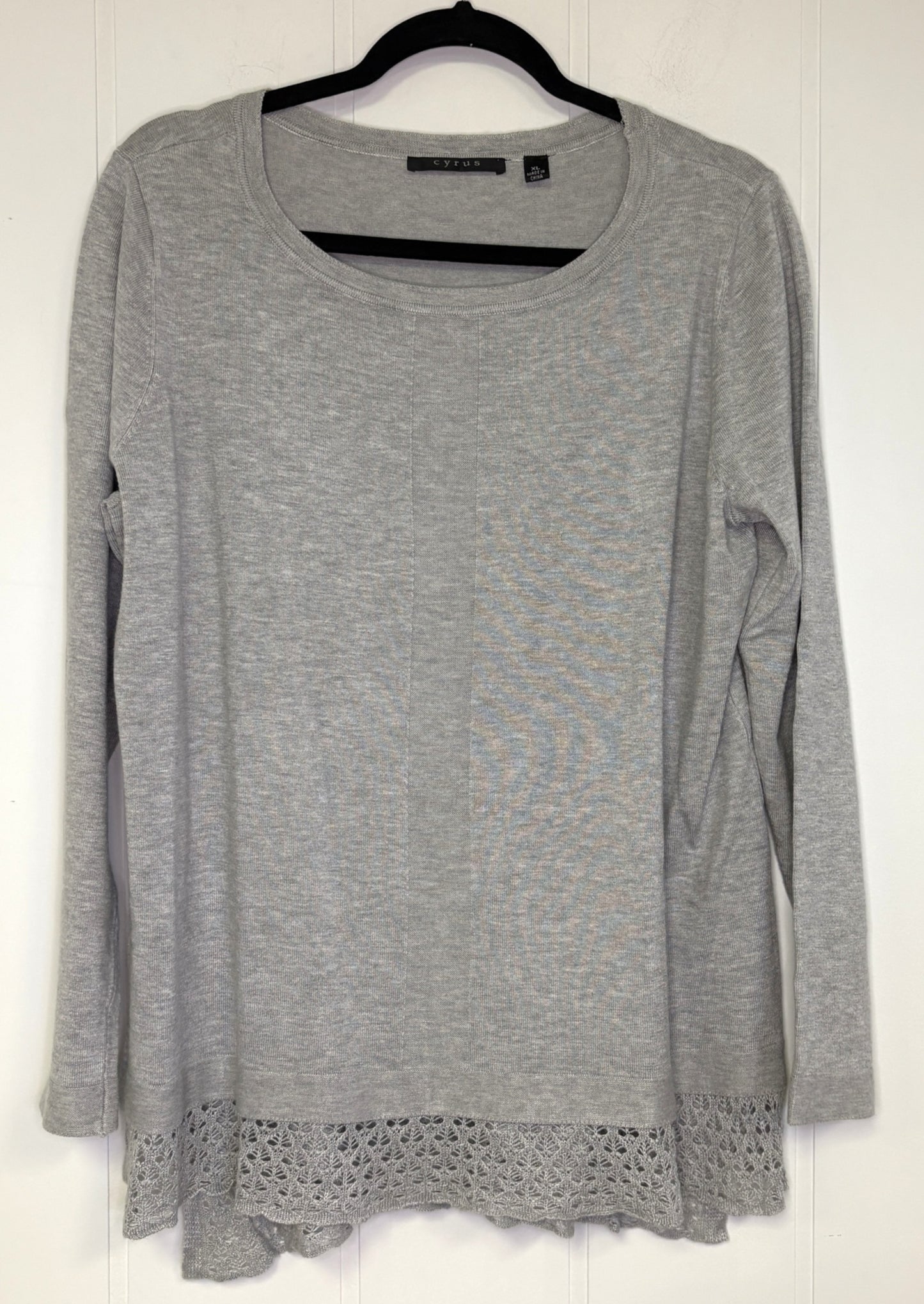 Cyrus Sweater w/Lace Trim