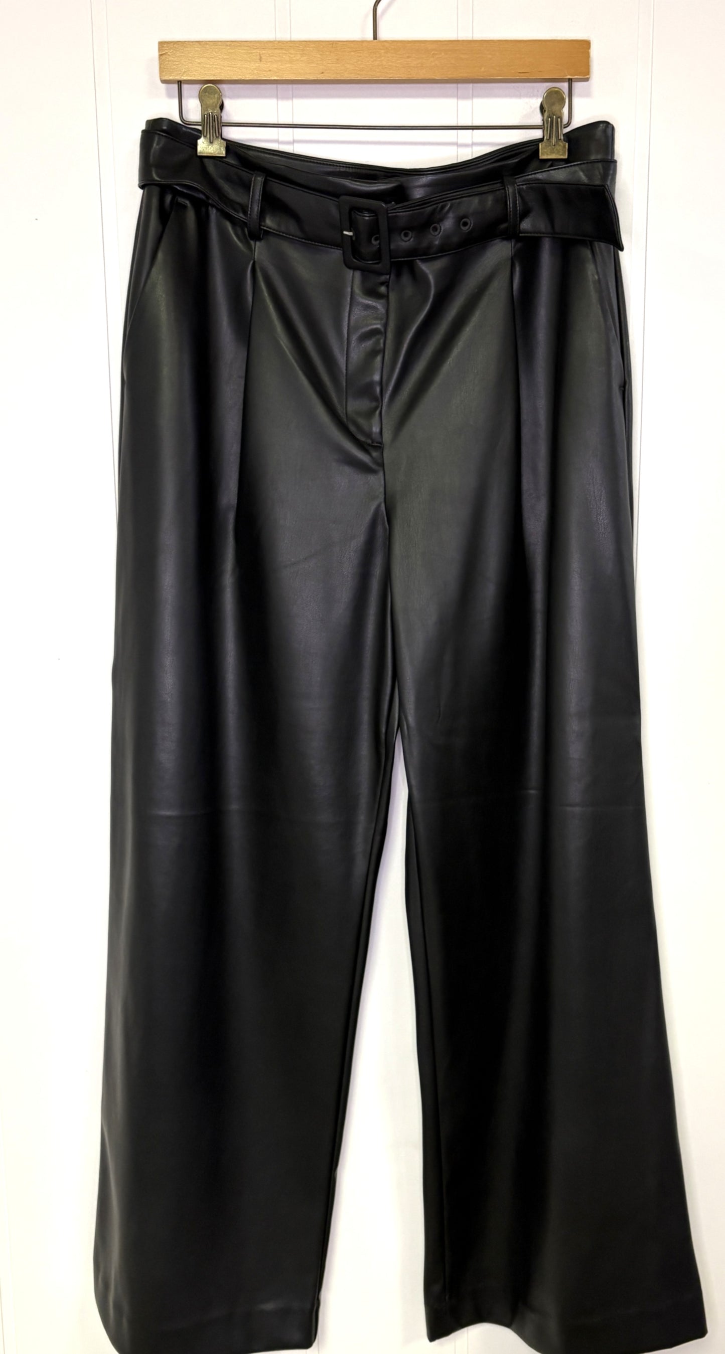 Loft Pleather Pants w/Belt
