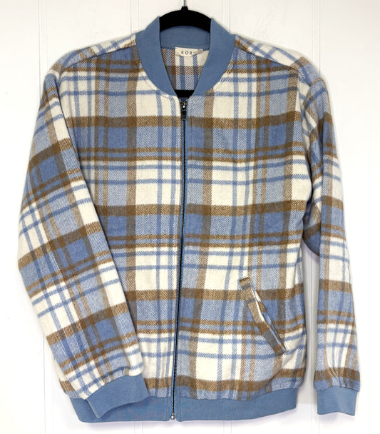 Kori Plaid Bomber Jacket