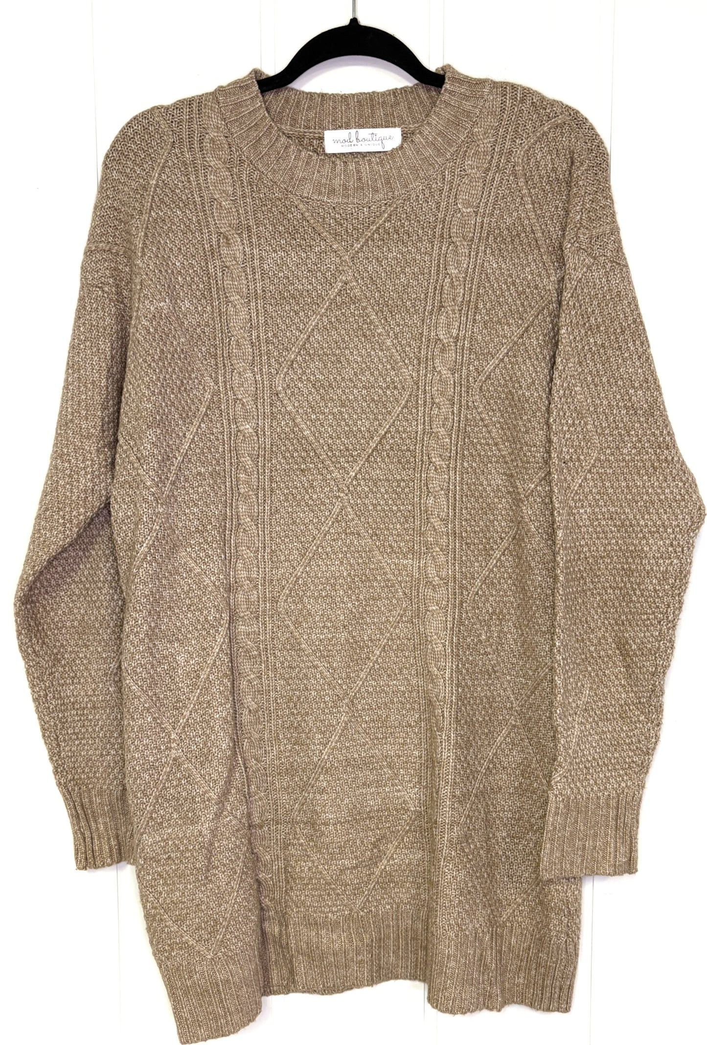 Cable Knit Sweater Dress