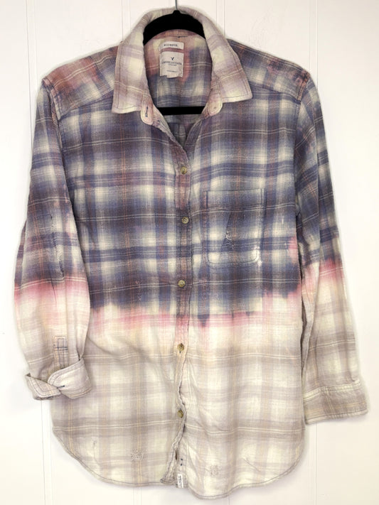 AE 'Destroyed' Plaid Flannel