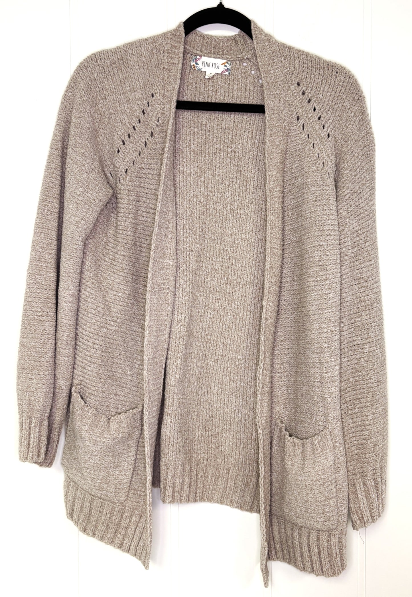 Pink Rose Sweater Cardigan