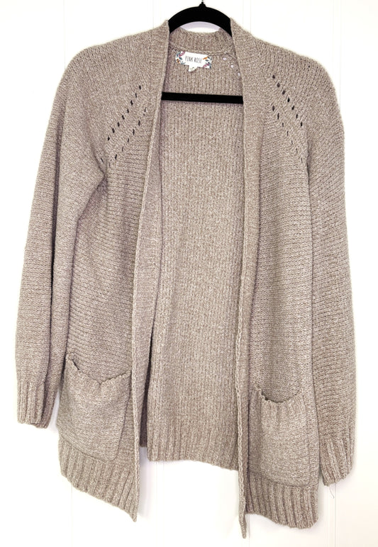 Pink Rose Sweater Cardigan