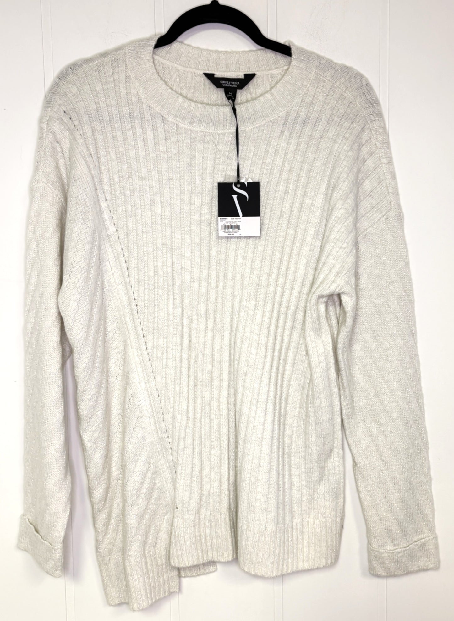 Simply Vera Ribbed Sparkle Sweater