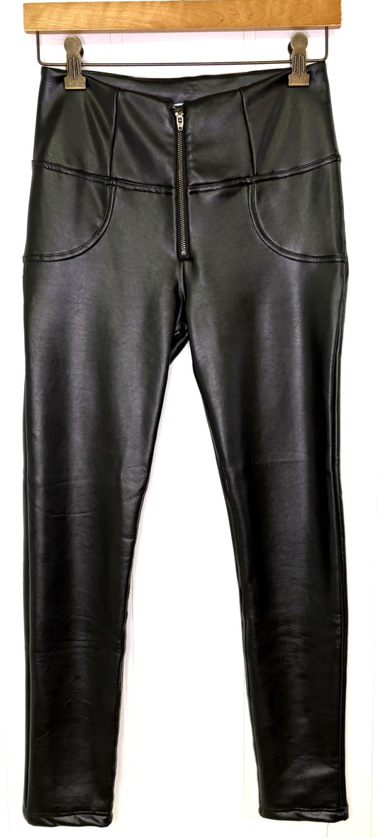 Pleather Zip Pants