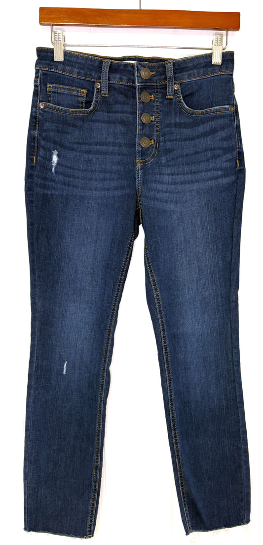 4-Button Fringe Jeans