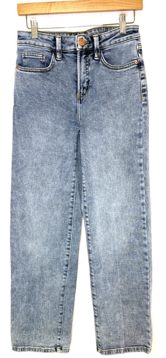 High-Rise Straight Denim Jeans