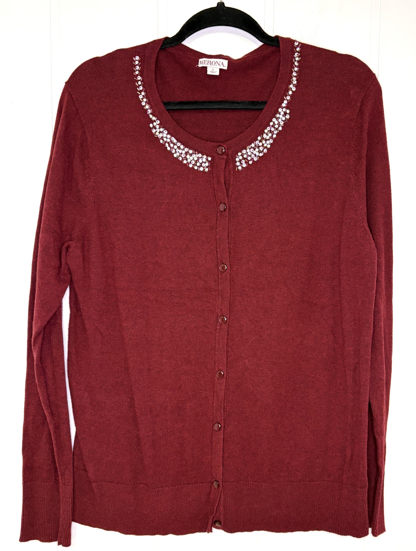 Bedazzled Button Cardigan