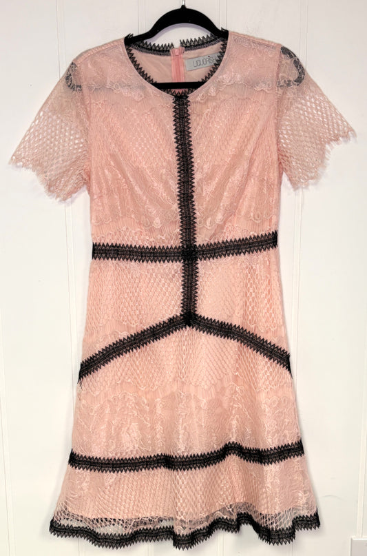 Liquorish Lace Overlay Dress