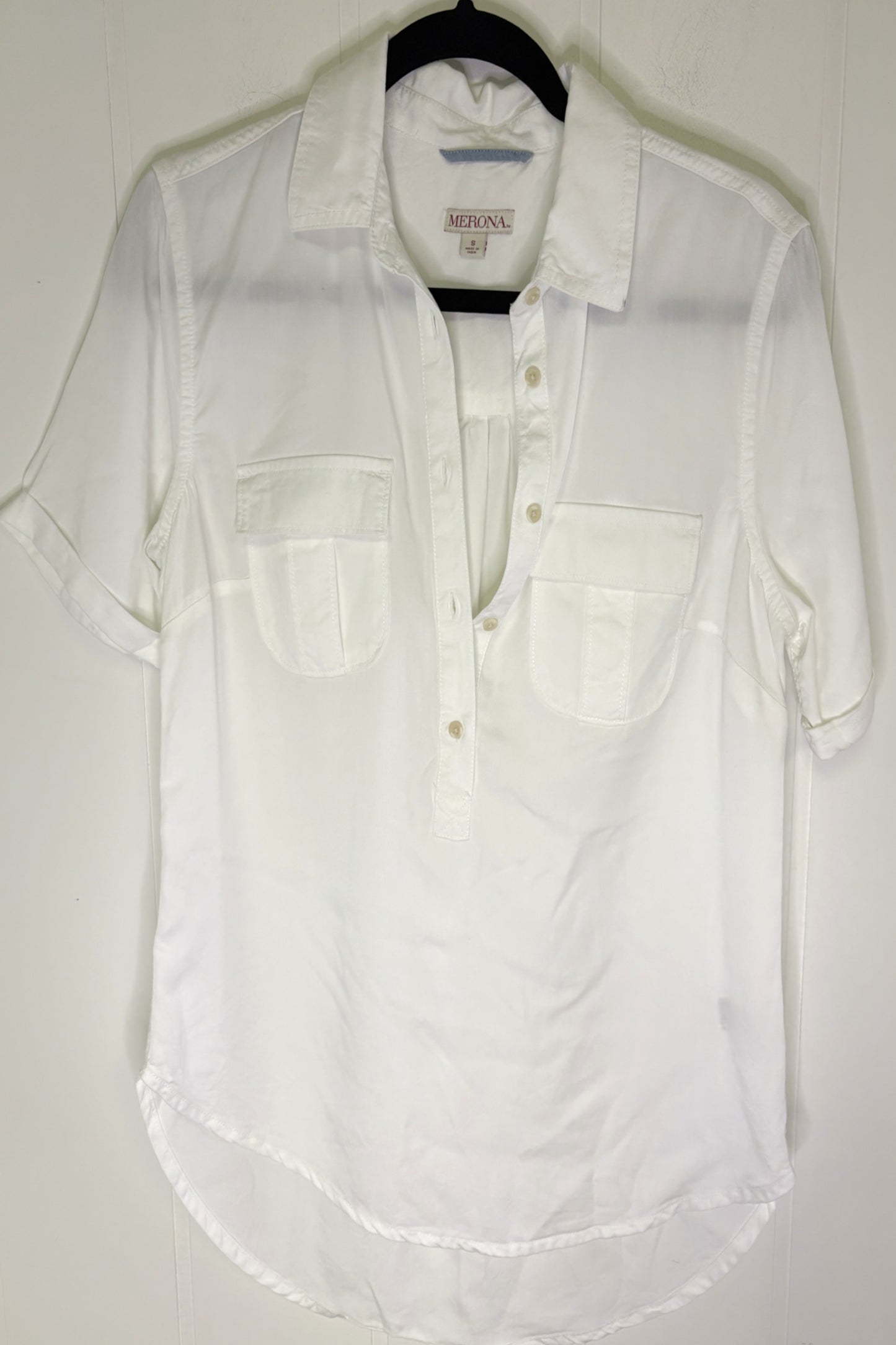 Tunic Button-Down Blouse