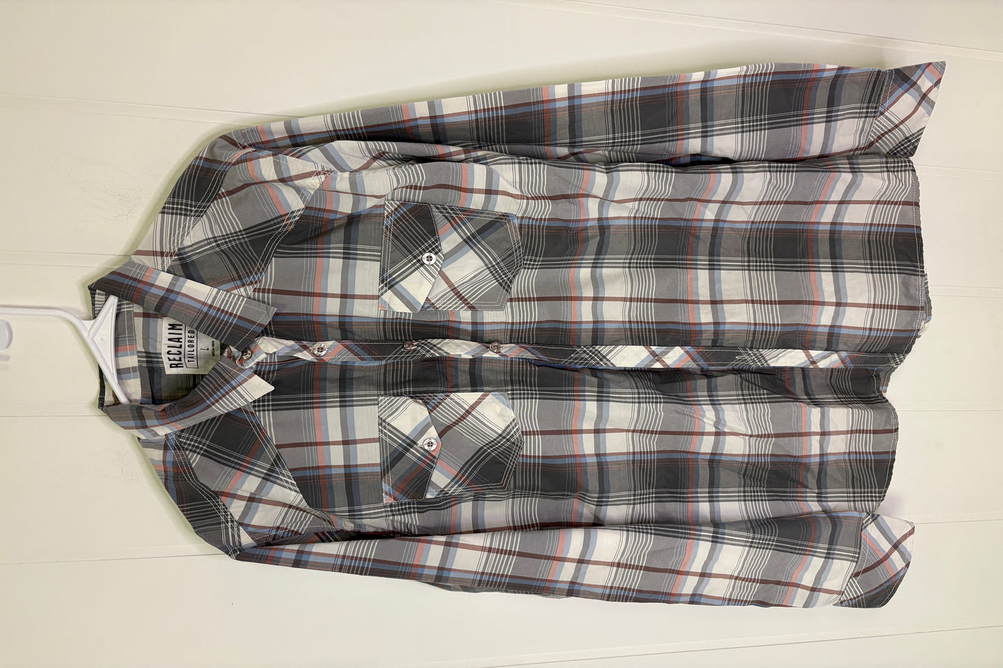 LS Plaid Button Down