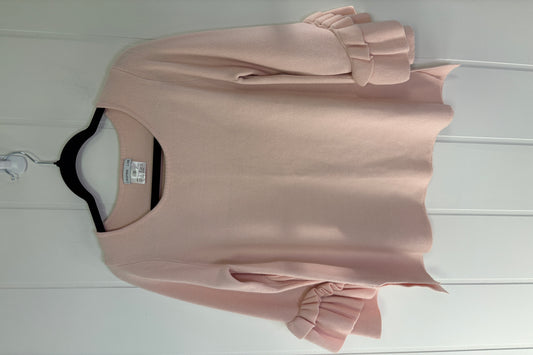 Layered Ruffle Sleeve Sweater