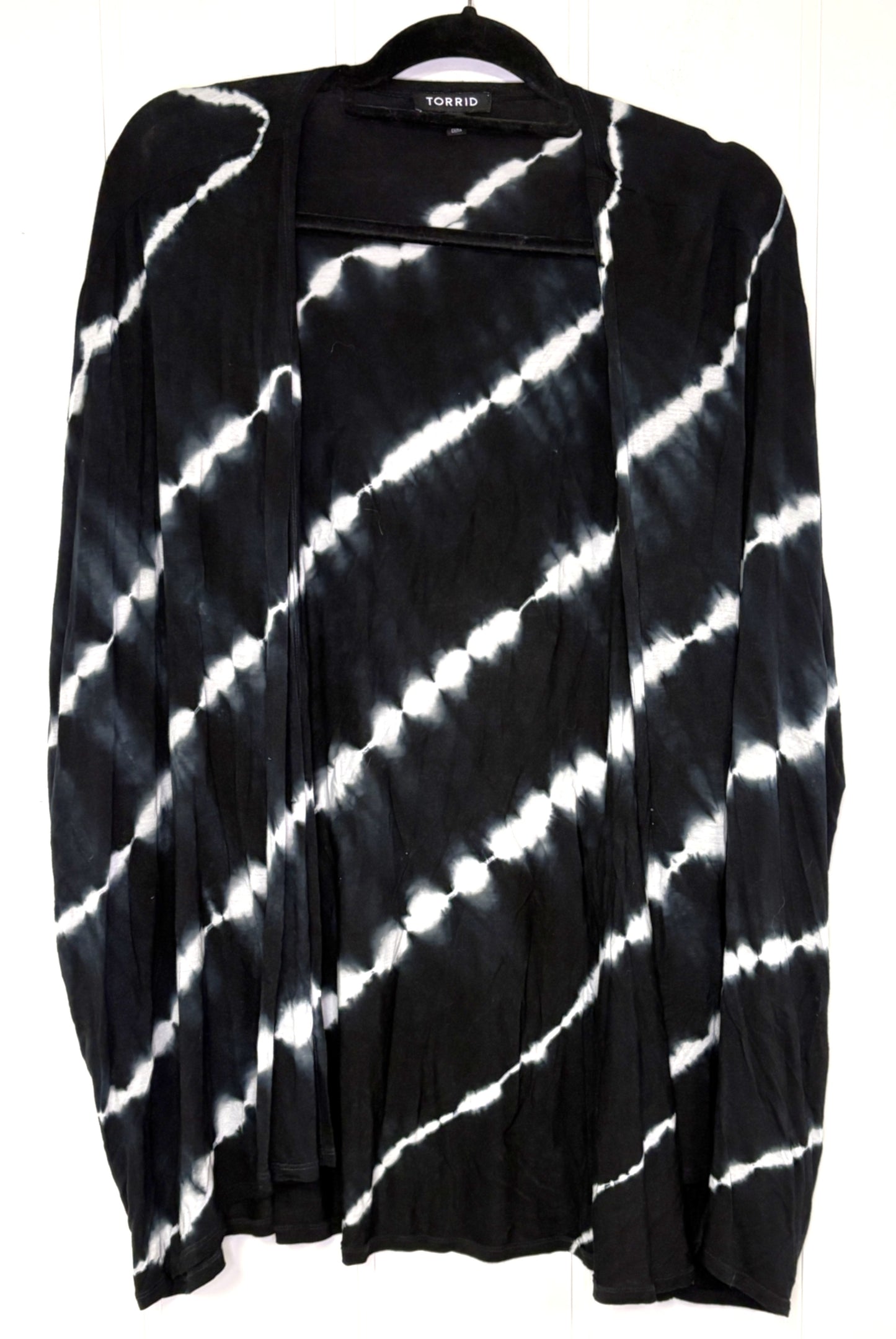 Open Front Tie-Dye Cardigan