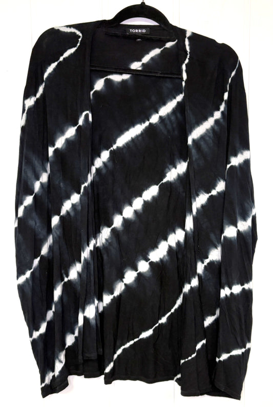 Open Front Tie-Dye Cardigan
