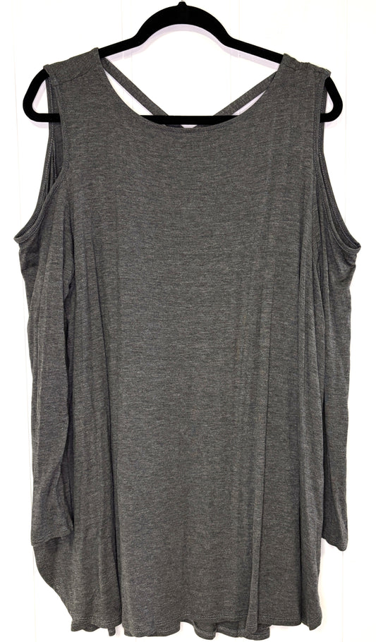 Emerald Cold Shoulder Top