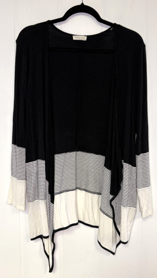 Open Front Stripe Cardigan
