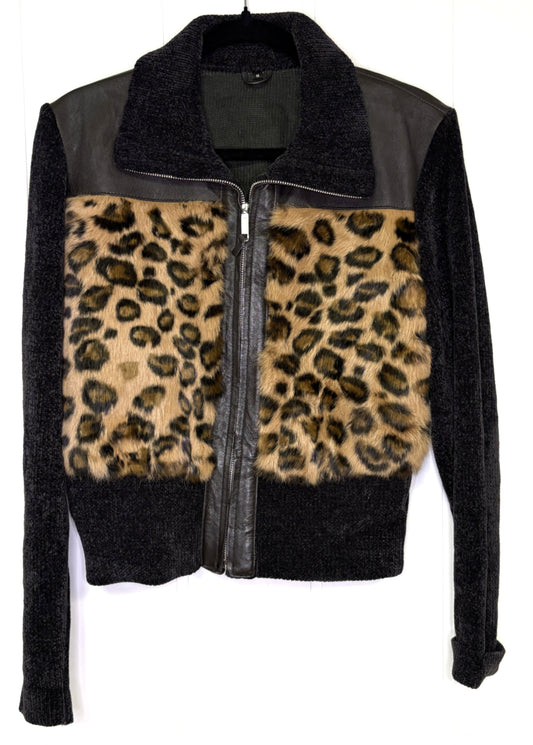 Faux Leather/Fur Jacket