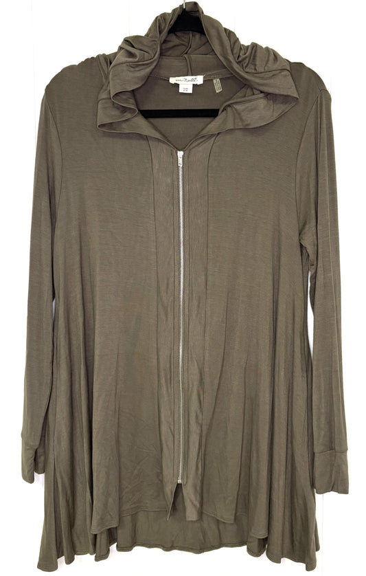 Full Zip Tunic Hoodie
