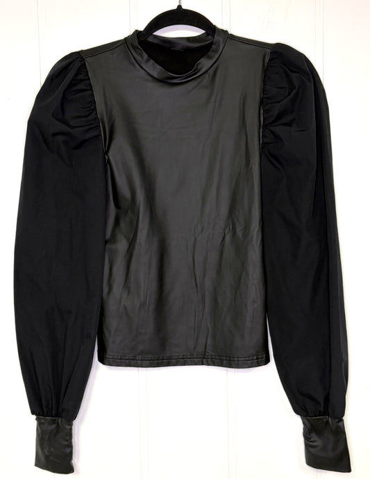 Shein Pleather LS Top