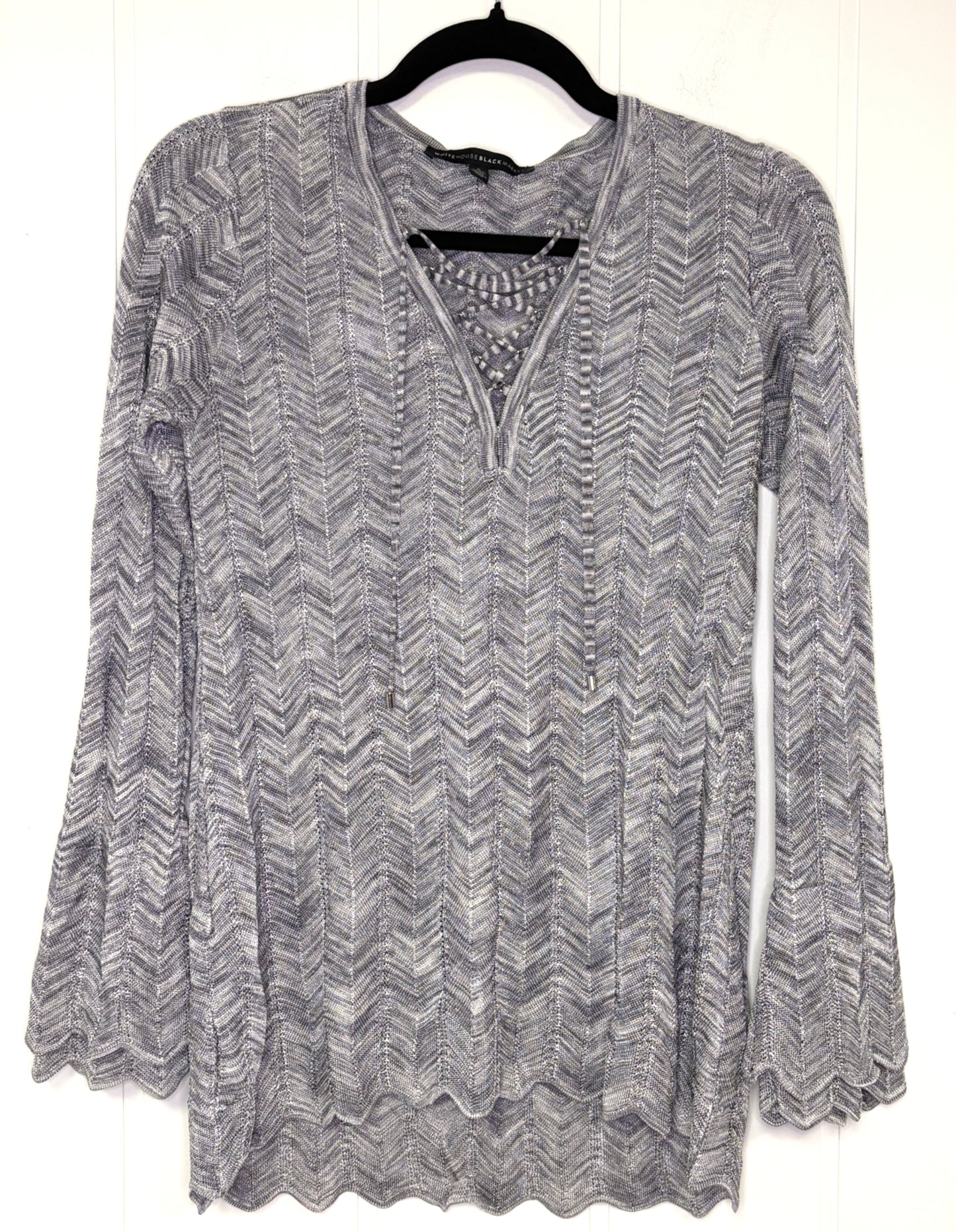 WHBM Strappy V-Neck Top