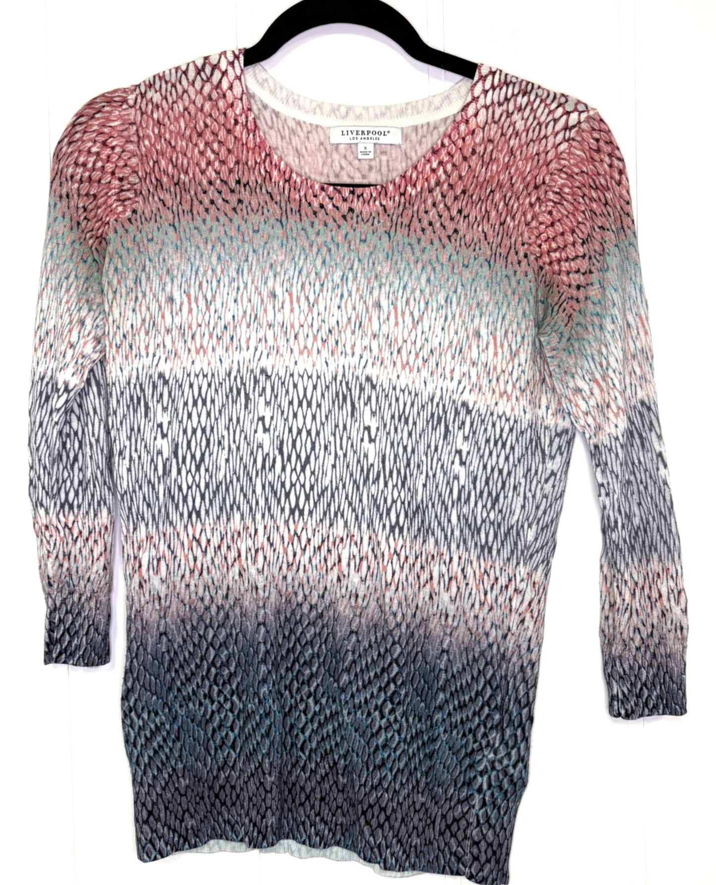 Liverpool Snakeskin Print Top