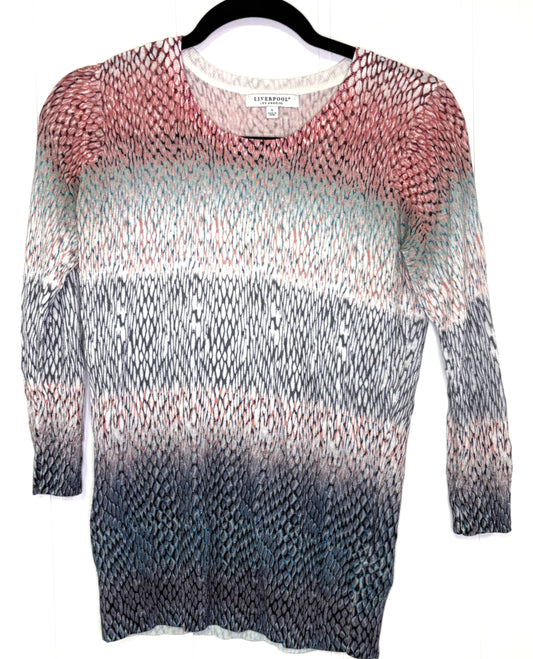 Liverpool Snakeskin Print Top