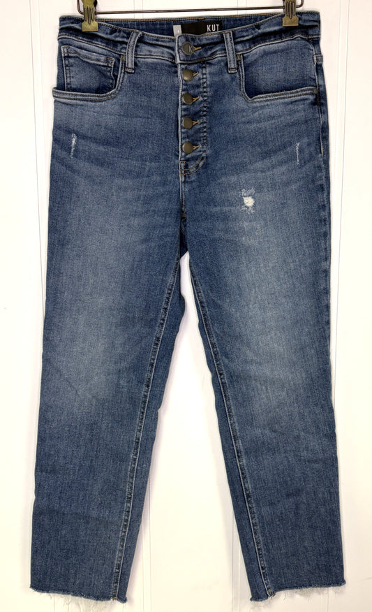 KUT 5-Button Fringe Jeans