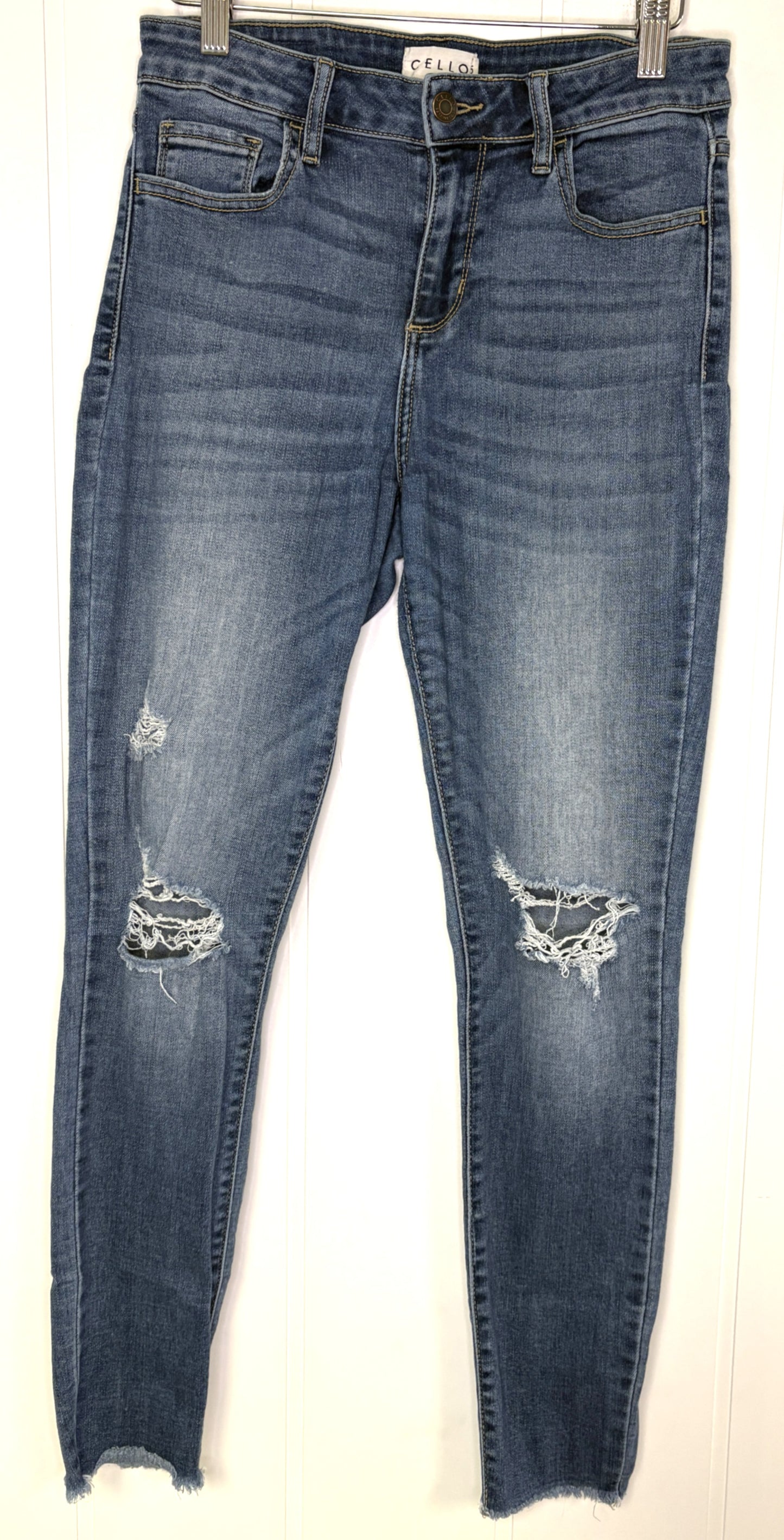 Cello Fringe Ankle Jeans
