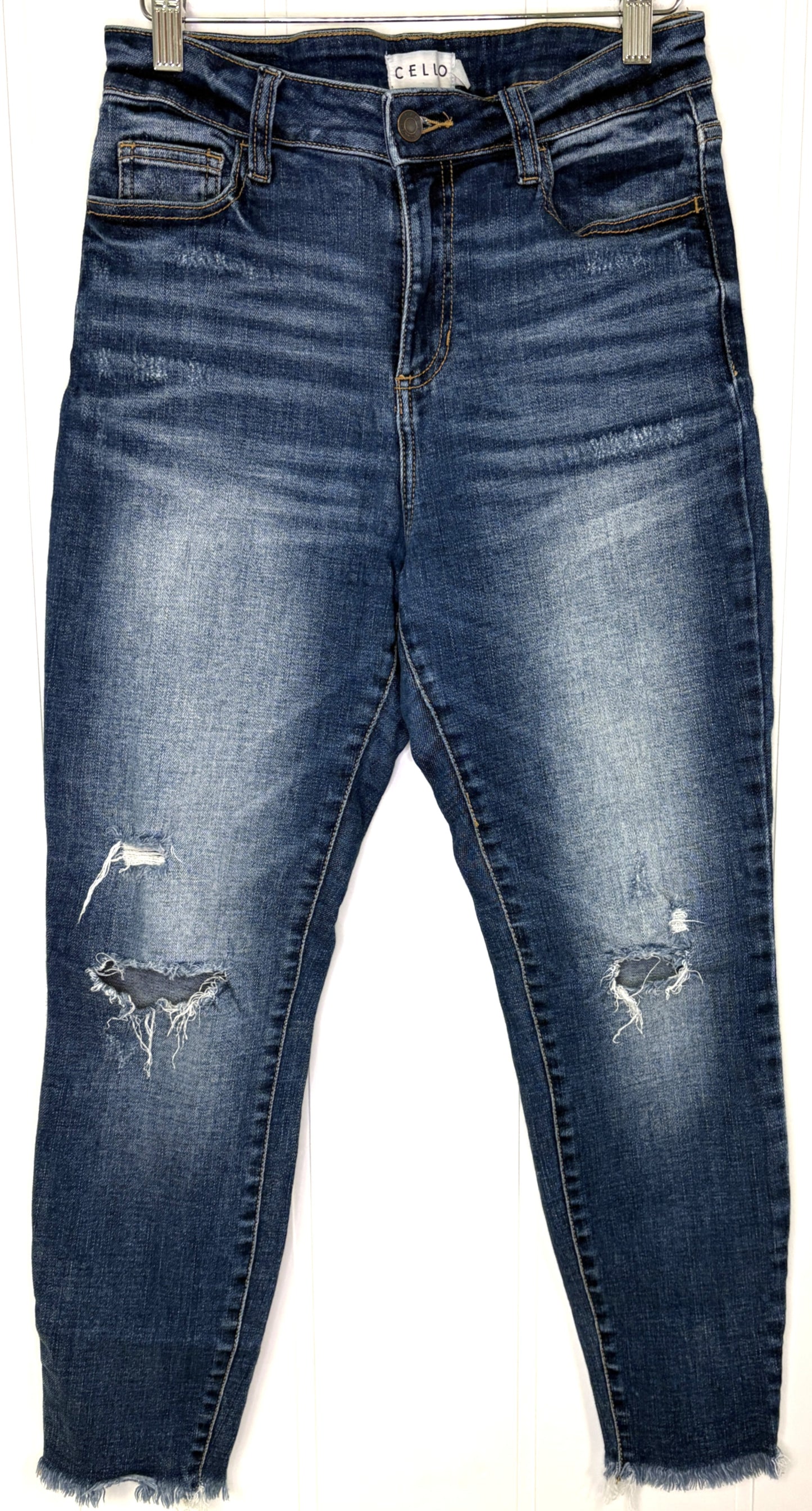 Cello Fringe Ankle Jeans