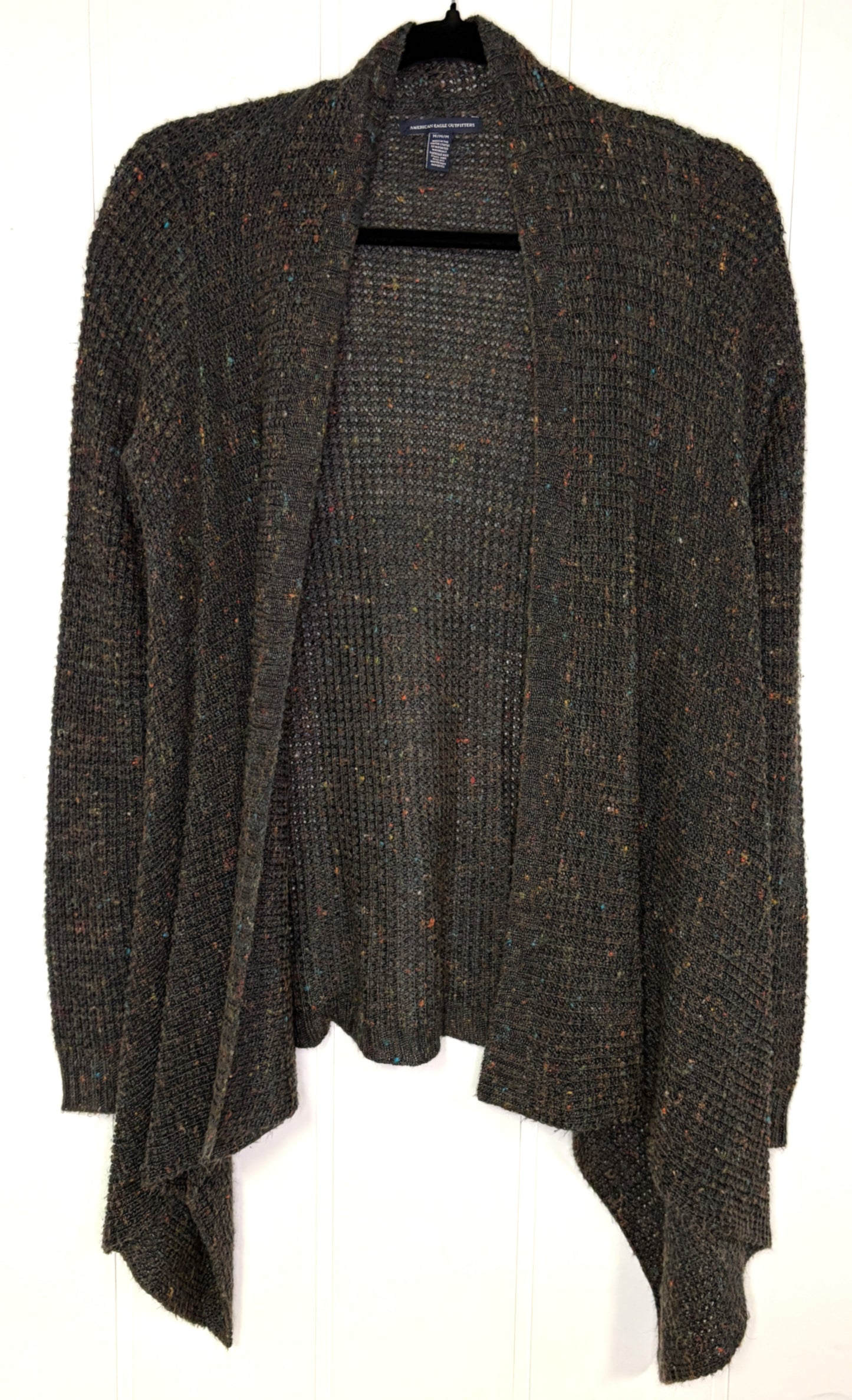 Speckled Waffle Knit Cardigan