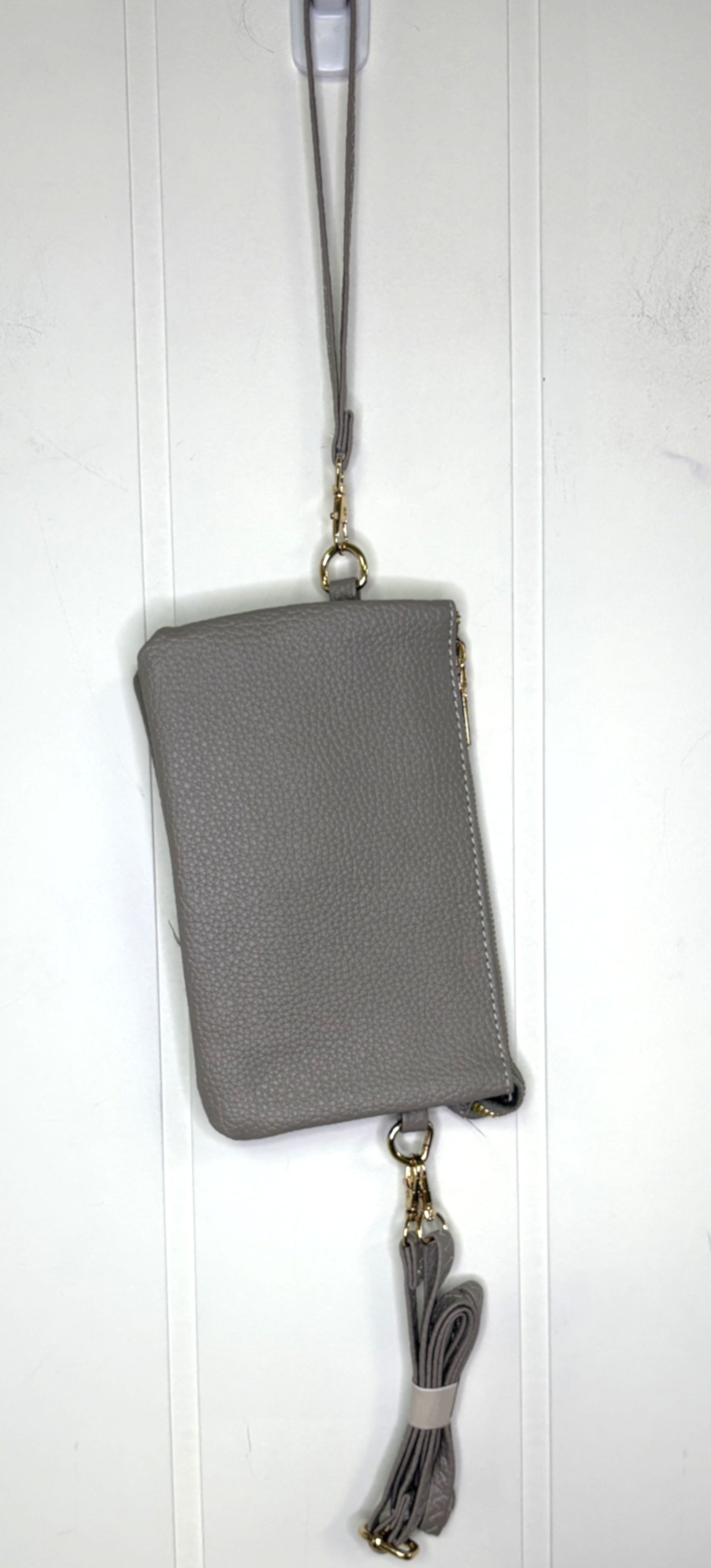 Double Wallet Wristlet Clutch