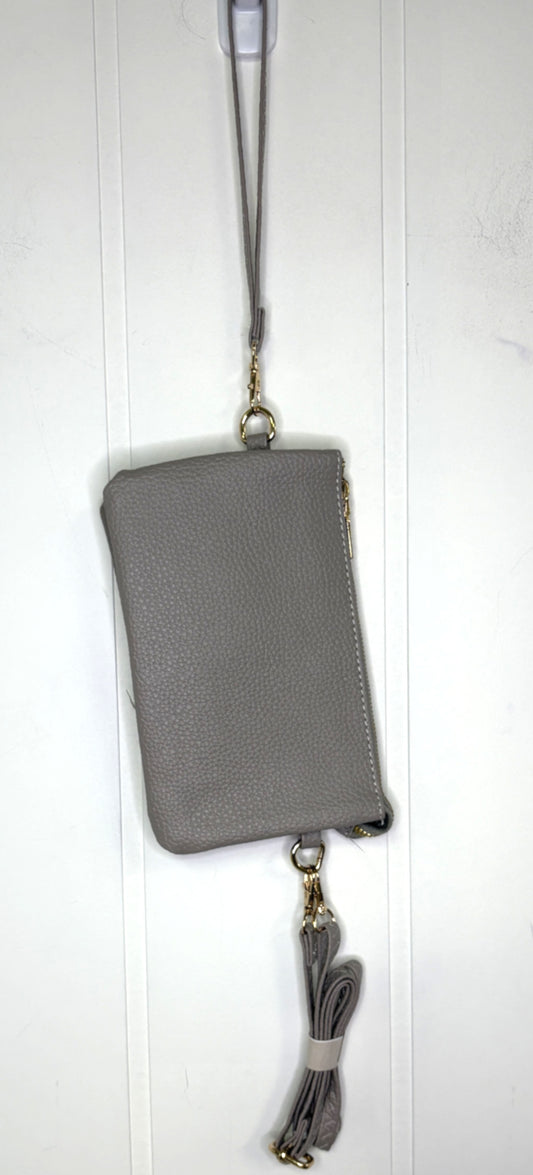 Double Wallet Wristlet Clutch