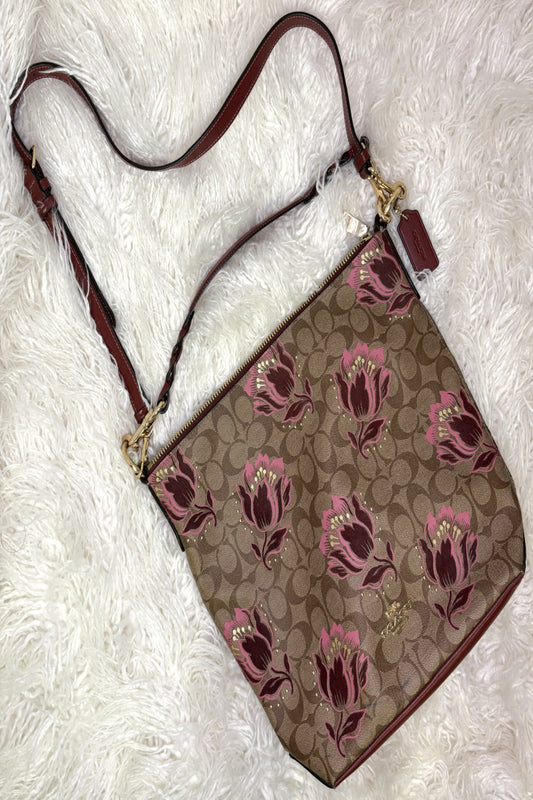 Coach Bag w/Floral Print