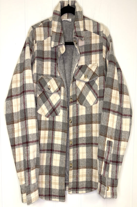 In Bloom Plaid Sherpa Jacket