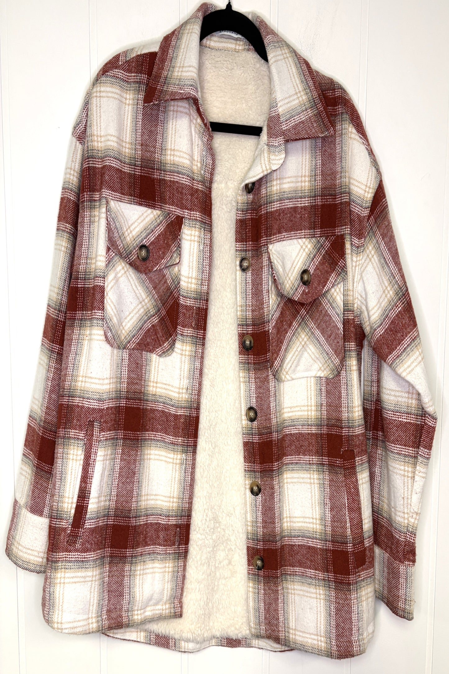 Staccato Sherpa Lined Flannel