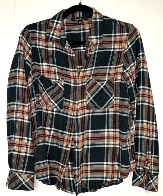 Love Tree Oversized Flannel Shirt