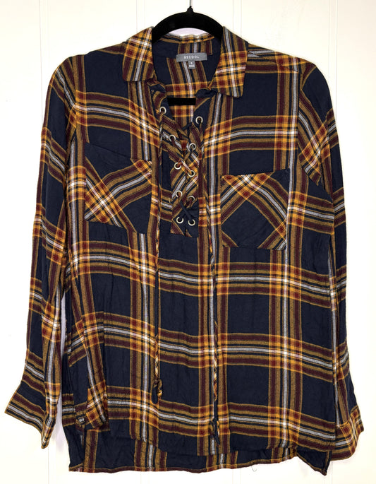 Front Tie Flannel Top