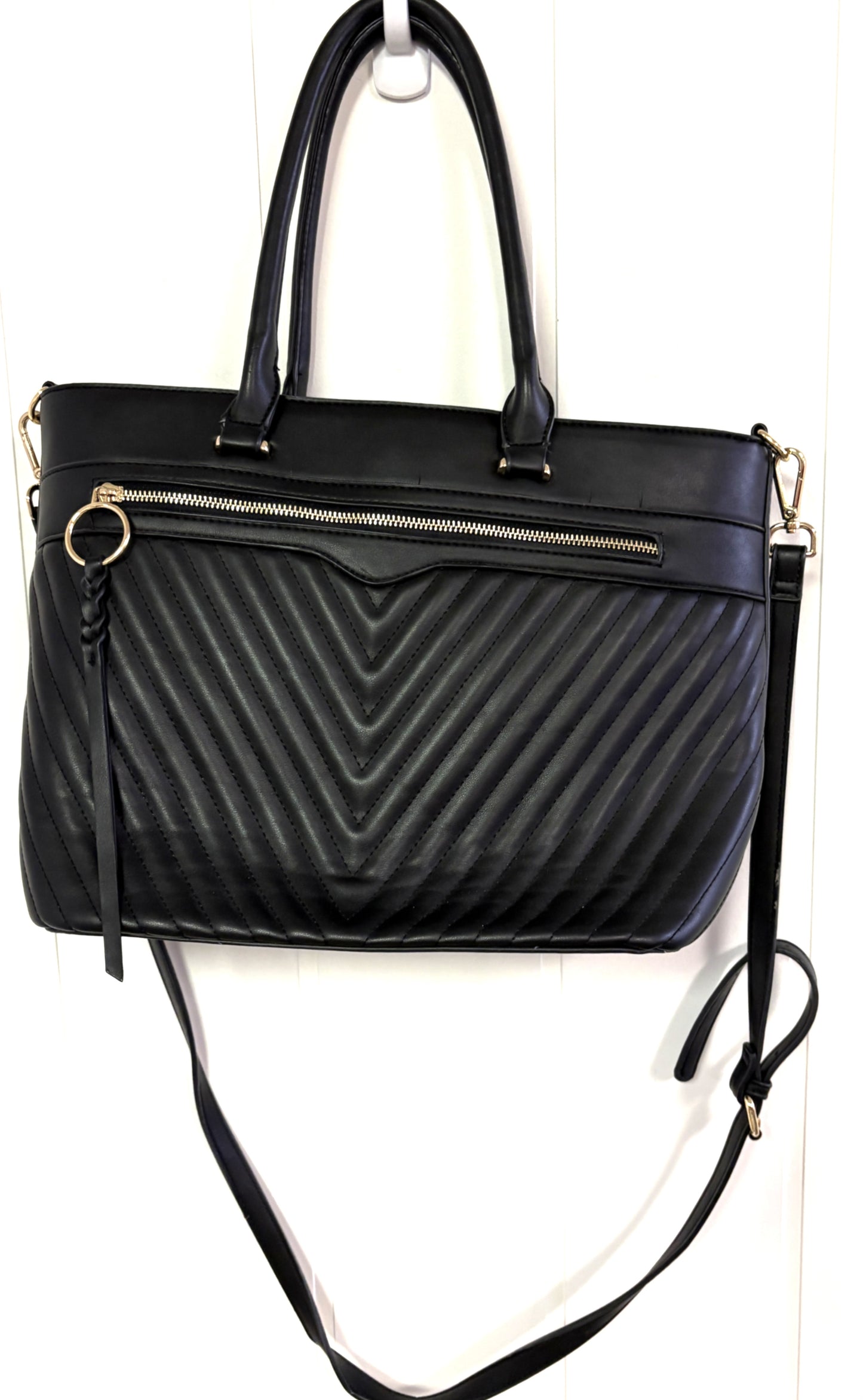 Large Chevron Stitched Bag
