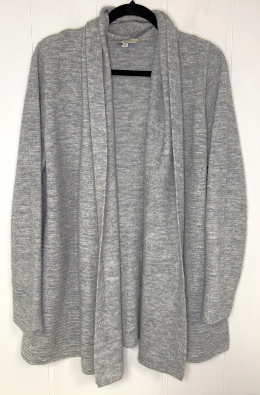 Open-Ribbed Cardigan Sweater