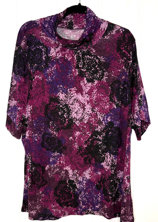 Abstract Rose Tunic Top