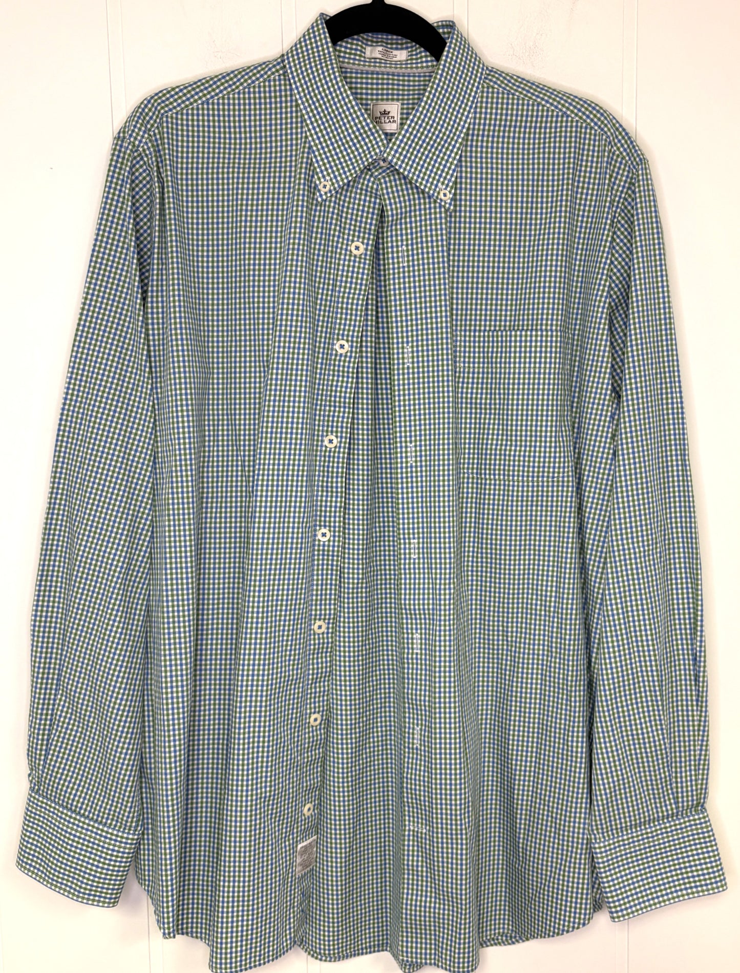 Peter Millar Checkered Button-down