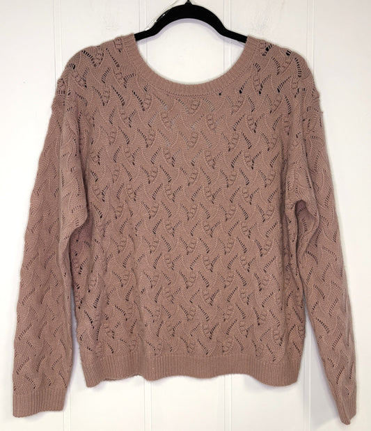 'Crochet' Style LS Sweater