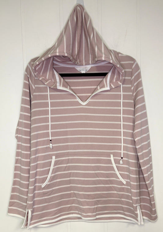 Market & Spruce Stripe Hooded Shirt