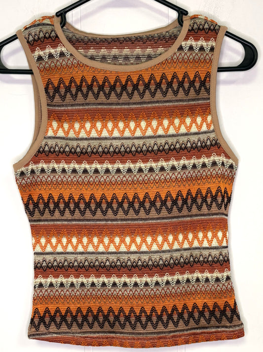 Stitched Zig-Zag Tank Top